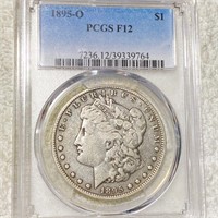 1895-O Morgan Silver Dollar PCGS - F12
