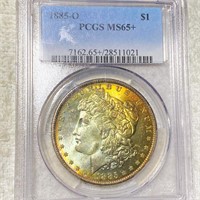 1885-O Morgan Silver Dollar PCGS - MS65+