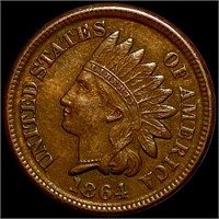1864 Indian Head Penny CLOSELY UNC