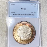 1885-O Morgan Silver Dollar NNC - MS66+