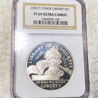 2000 Congress Silver Dollar NGC - PF 69 ULT CAM