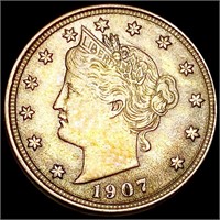 1907 Liberty Victory Nickel LIGHTLY CIRCULATED