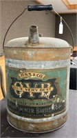 H.S.B. & CO. 5-gal. fuel can