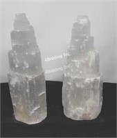 Pair of Selenite Crystals