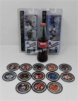 NHL Collector Katch Pogs, Figurines & Coke Bottle
