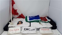 Flags & White Bags with Pictures/Brands