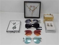 Sunglasses and costume jewelry