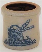 Small 1990 Rowe Pottery Glazed Crock