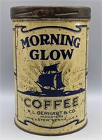 Vintage Morning Glow Coffee Tin