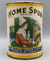 Vintage Home Spun Brand Peach Can