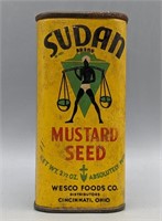 Vintage Sudan Mustard Seed Cardboard Box