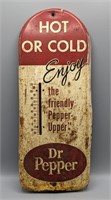 Vintage Dr. Pepper Thermometer “Hot Or Cold"