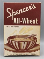 Vintage Spencer’s Whole Wheat Cereal Box