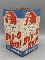 Vintage Boy-O-Boy Popcorn Box