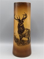 Vintage B.P.O.E Elk Image Vase