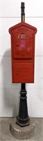 Boston Fire Alarm Box Replica on Post