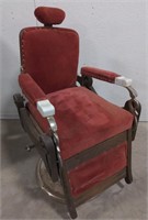 Vtg Cushioned Dentist Chair by Koken, 45"T
