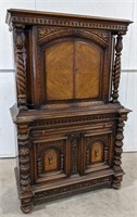 Carved Hard Wood Union Furniture Cabinet from