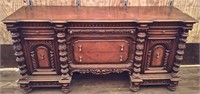 Ornate Antique Buffet Cabinet