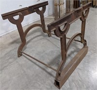 Cast Iron Table Legs *no top* measuring 35" x 38"