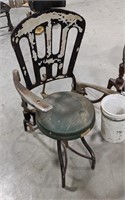 Antique 1920s Dentist Chair measuring 17" x 24" x