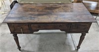 Vintage Wooden Desk measures 51 1/2" x 24" x 31"