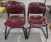 Mid-Century Modern Cantilever Chairs, Set of 2.