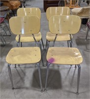 School Desk Chairs, Set of 4