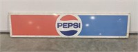 Vintage Pepsi Painted metal single sided sign