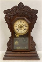 New Haven Oak Case Ginger Bread Clock