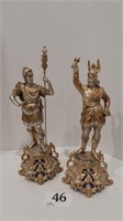 SET OF FIGURAL SOLDIER SCULPTURES 15 IN