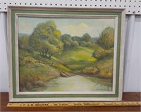 George McCann oil landscape painting approx 20x23