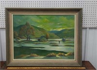 George McCann oil painting-country landscape