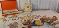 Fantastic lot of vintage paper dolls and puzzle