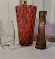 3 vases incl Mikasa