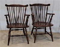 Pair of cherry arm chairs