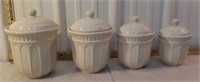 Set of 4 Sonoma canisters with lids