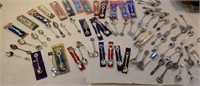 Box lot of collector spoons