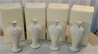 4 Lenox vases