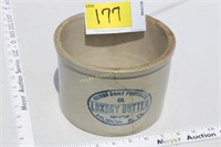 Huron Luxury Butter Crock with crack
