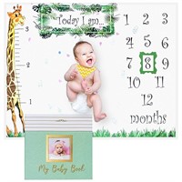 Baby Milestone Blanket and Memory Book