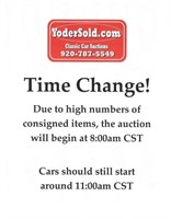 Auction Starts at 8:00am CST