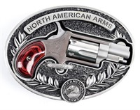 Gun North American Arms Revolver Belt Buckle 22 LR
