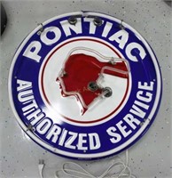 Pontiac Authorized Service Neon Sign