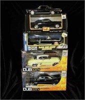 (5) 1/24 Scale Model Cars: Chevrolet Chevelle,