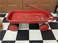 Old Red Vintage Child's Wagon