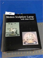 Motion Sculpture Lamp with Solar Panel