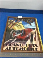 Framed print:  Monaco Grand Prix Automobile