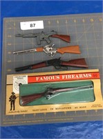 4 vintage miniature guns
