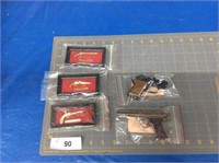 5 vintage miniature guns